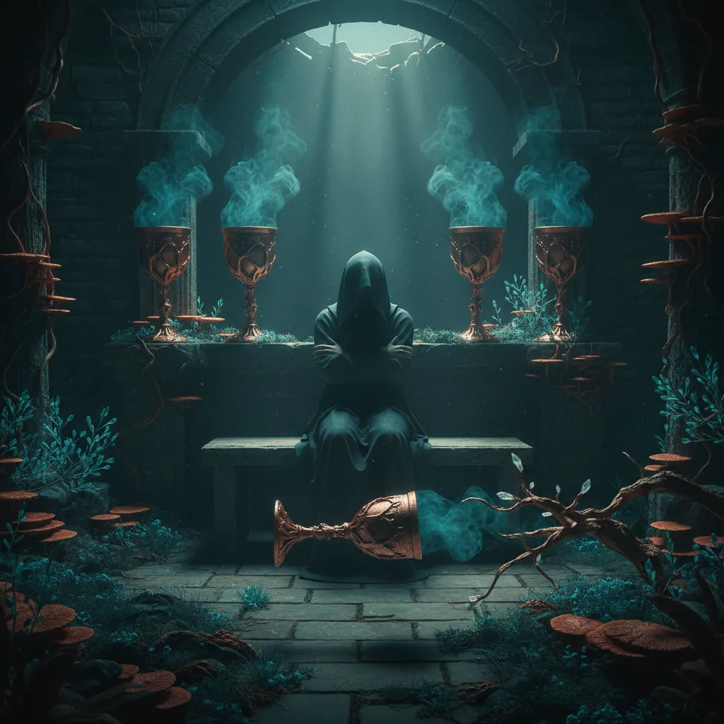 Cuatro de Copas: Significado, Interpretación y Simbolismo en el Tarot