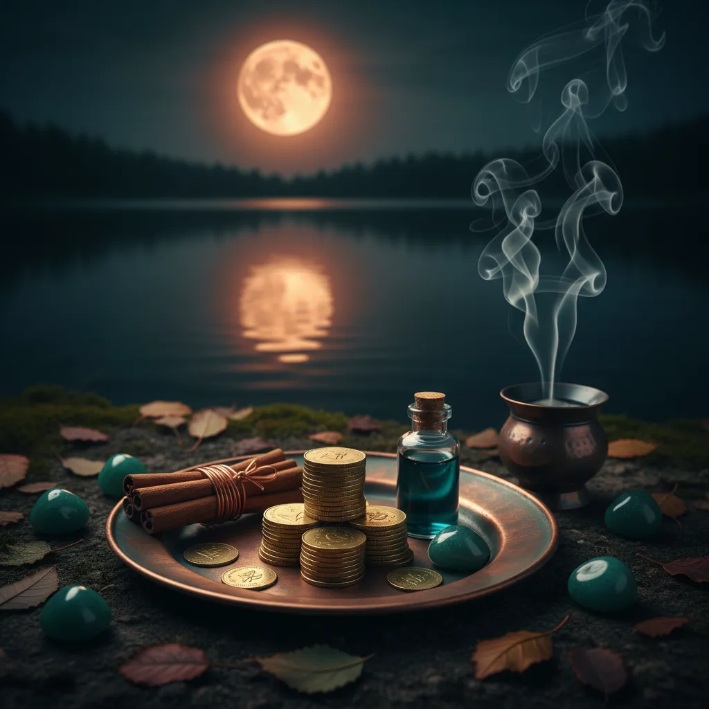Hechizo de luna llena para tener dinero: Ritual paso a paso