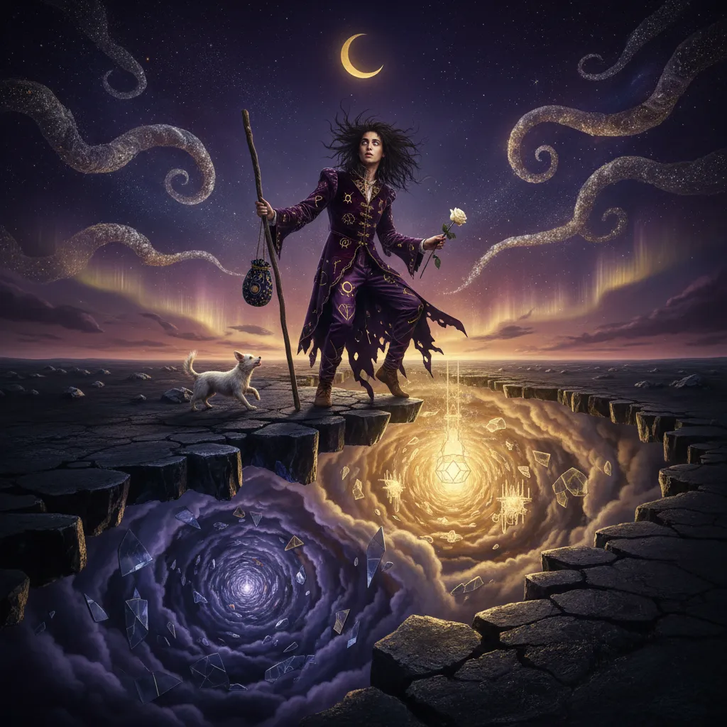 El Loco en el Tarot: Significado del Arcano 0 al derecho e invertido