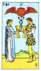 2 de copas - Raider Waite - tarot10