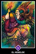 4 - El Rebelde - Arcanos Mayores del Tarot Osho Zen