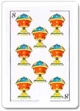 8 de copas en posicion vertical - Tarot10