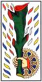 As de Bastos en posición vertical - Tarot10