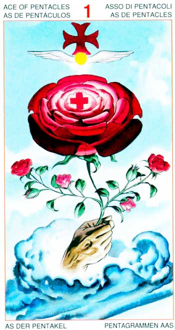 As de Oros - Arcanos Menores - Golden Dawn Tarot