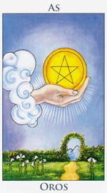 As de Oros - Arcanos Menores del Tarot - Radiant