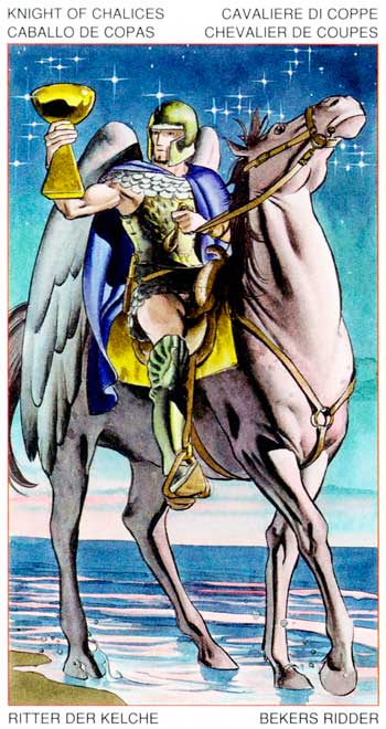 Caballero de Copas - Arcanos Menores - Golden Dawn Tarot
