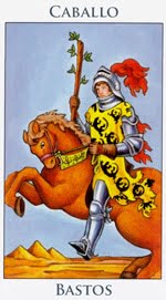 Caballo de Bastos - Arcanos Menores del Tarot - Radiant