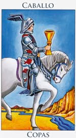 Caballo de Copas - Arcanos Menores del Tarot - Radiant