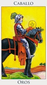 Caballo de Oros - Arcanos Menores del Tarot - Radiant