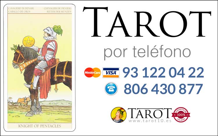 Caballo de Oros de los Arcanos Menores del Tarot - Tarot por Teléfono
