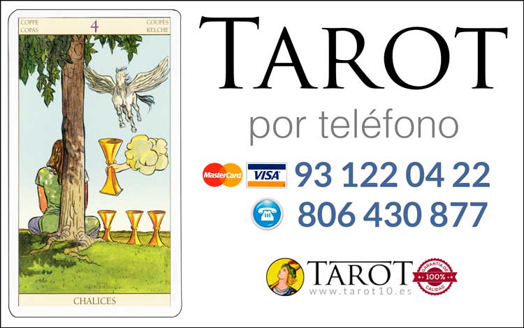 Cuatro de Copas de los Arcanos Menores del Tarot - Tarot por Teléfono