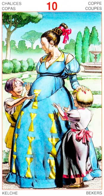 Diez de Copas - Arcanos Menores - Golden Dawn Tarot