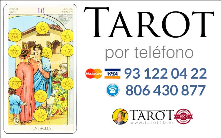 Diez de Oros de los Arcanos Menores del Tarot - Tarot por Teléfono