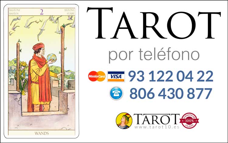 Dos de Bastos de los Arcanos Menores del Tarot - Tarot por Teléfono