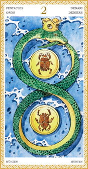 Dos de Oros - Arcanos Menores del Tarot