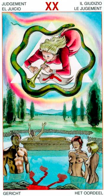 El Juicio - Arcanos Mayores - Golden Dawn Tarot