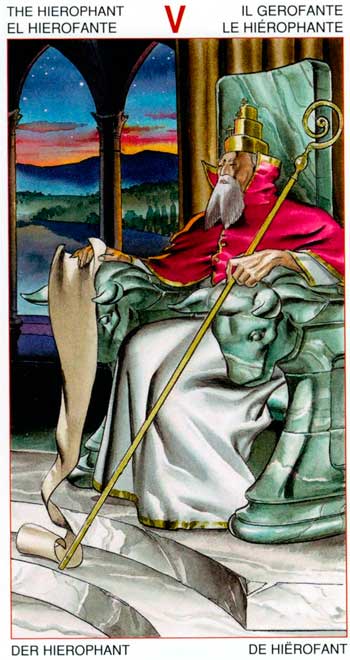 El Sumo Sacerdote - Arcanos Mayores - Golden Dawn Tarot