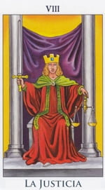 LA JUSTICIA - I - Arcanos Mayores del Tarot