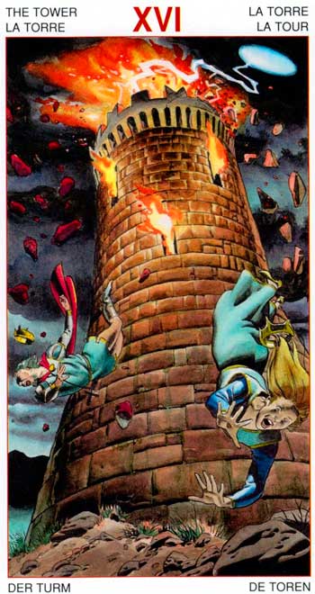 La Torre - Arcanos Mayores - Golden Dawn Tarot