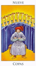 Nueve de Copas - Arcanos Menores del Tarot - Radiant