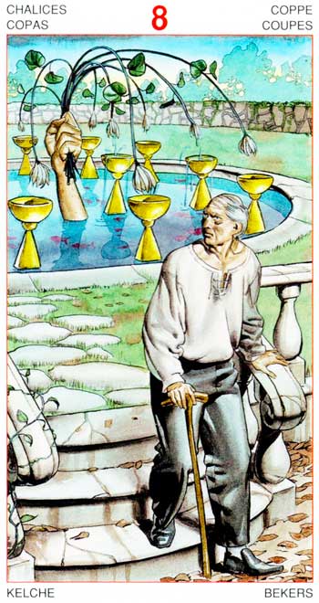 Ocho de Copas - Arcanos Menores - Golden Dawn Tarot