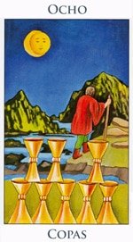 Ocho de Copas - Arcanos Menores del Tarot - Radiant