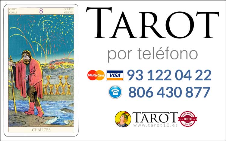 Ocho de Copas de los Arcanos Menores del Tarot - Tarot por Teléfono