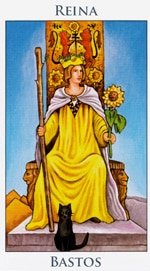 Reina de Bastos - Arcanos Menores del Tarot - Radiant