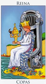 Reina de Copas - Arcanos Menores del Tarot - Radiant