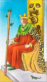 Rey de Bastos en posición vertical - Tarot10