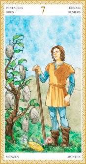 Siete de Oros - Arcanos Menores del Tarot