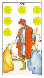 Significado del 6 de Oros - Tarot10
