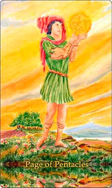 Simbología de la Sota de Oros -Tarot10