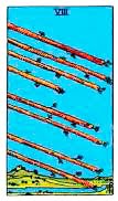 Simbología del 8 de bastos - Tarot10