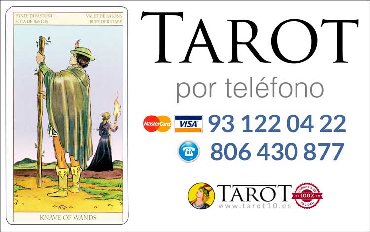 Sota de Bastos de los Arcanos Menores del Tarot - Tarot por Teléfono