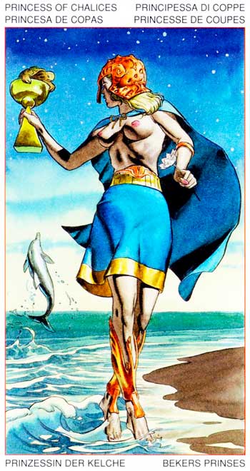 Sota de Copas - Arcanos Menores - Golden Dawn Tarot