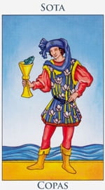 Sota de Copas - Arcanos Menores del Tarot - Radiant