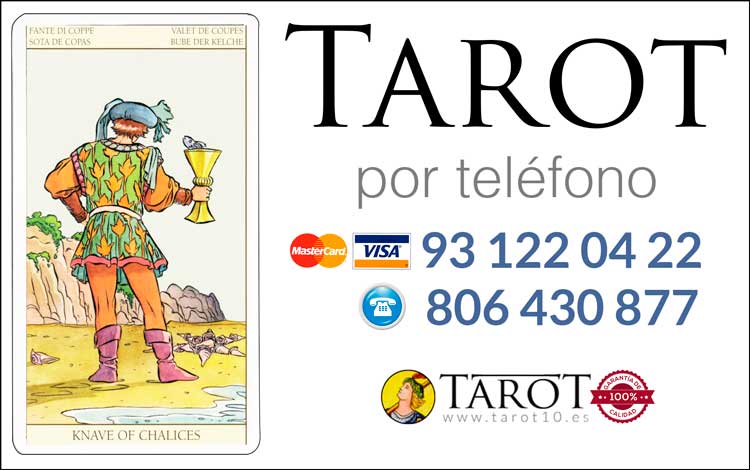 Sota de Copas de los Arcanos Menores del Tarot - Tarot por Teléfono