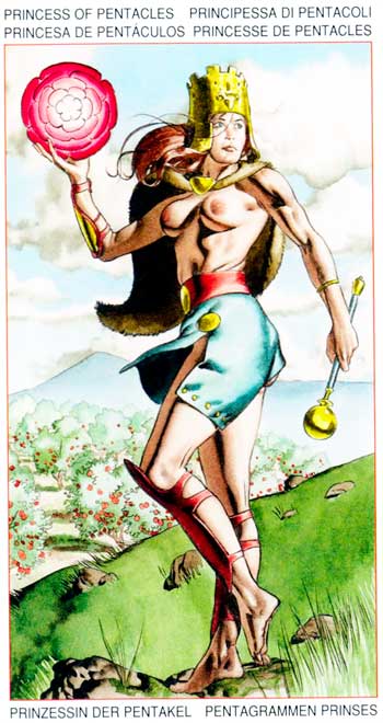 Sota de Oros - Arcanos Menores - Golden Dawn Tarot