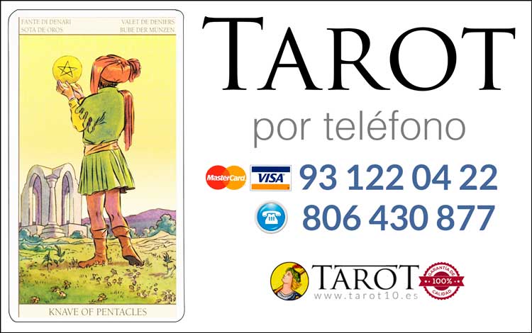 Sota de Oros de los Arcanos Menores del Tarot - Tarot por Teléfono