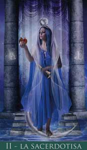 02 - La Sacerdotisa - Thelema Tarot