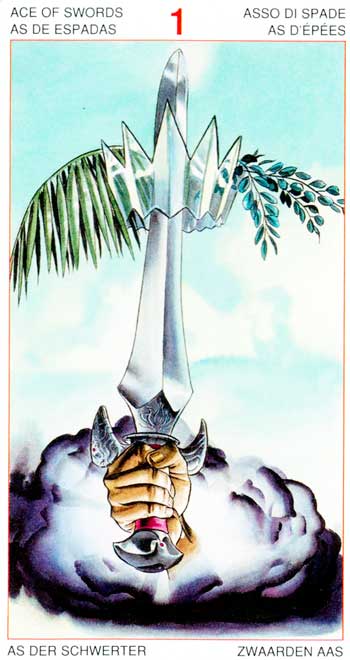 As de Espadas - Arcanos Menores - Golden Dawn Tarot