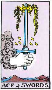 As de Espadas en posición invertida - Tarot10