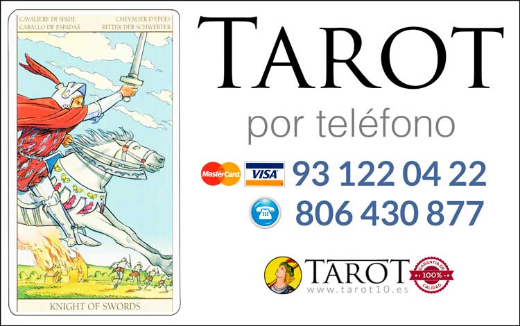 Caballo de Espadas de los Arcanos Menores del Tarot - Tarot por Teléfono