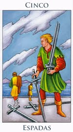 Cinco de Espadas - Arcanos Menores del Tarot - Radiant