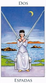 Dos de Espadas - Arcanos Menores del Tarot - Radiant