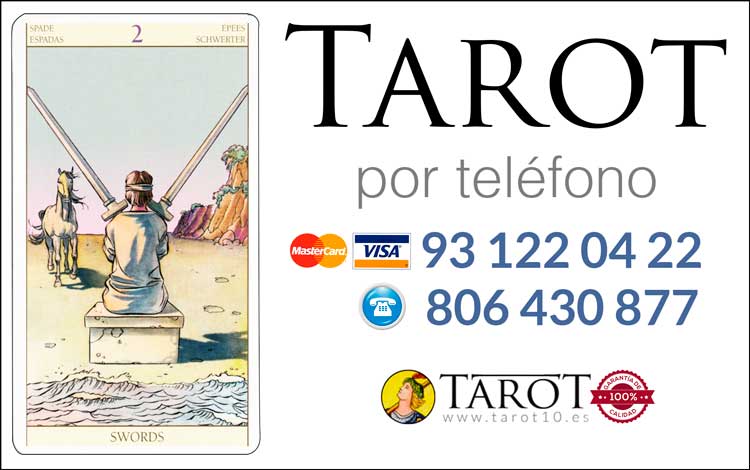 Dos de Espadas de los Arcanos Menores del Tarot - Tarot por Teléfono