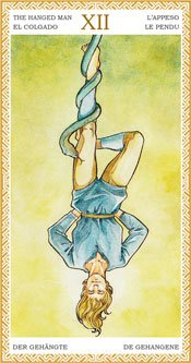 El Colgado - Arcanos Mayores del Tarot Dorado