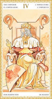 El Emperador - Arcanos Mayores del Tarot Dorado