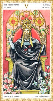 El Sumo Sacerdote - Arcanos Mayores del Tarot Dorado